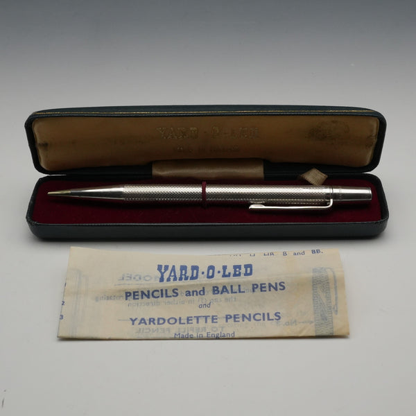 1976年 英國 Yard-O-Led 純銀製 自動鉛筆 附說明書 盒裝
