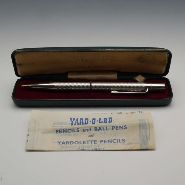 1976 UK Yard-O-Led Sterling Silver Propelling Pencil with Instructions, Cased
