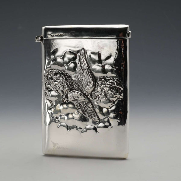 1899 British Antique Sterling Silver Card Case 47g William Neale