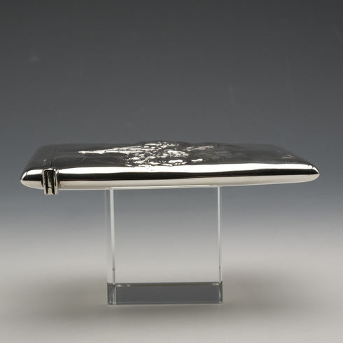 1899 British Antique Sterling Silver Card Case 47g William Neale
