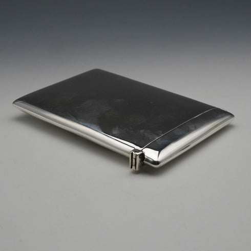 1899 British Antique Sterling Silver Card Case 47g William Neale