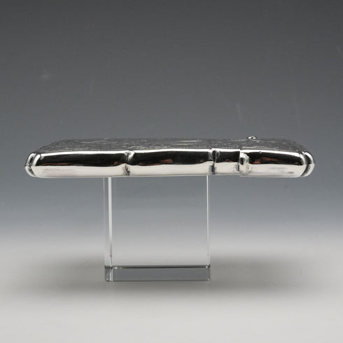 1907 British Antique Sterling Silver Card Case 80g Samuel M Levi