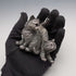 英国Comyns 2匹の子猫 純銀張り彫刻 フィギュリン