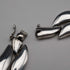 米国ヴィンテージ Bill Schiffer 純銀製 リーフリンク ネックレス 42cm 102g