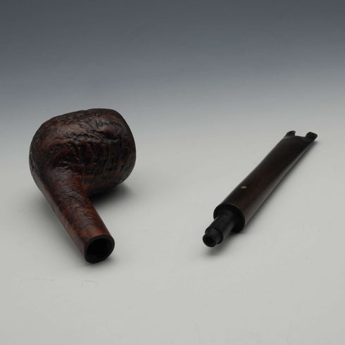 Early 20th Century British Vintage Dunhill Shell Briar Smoking Pipe - Damaged