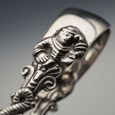 Early 20th Century Antique 800 Silver Sugar Tongs 22g