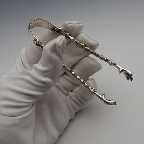 Early 20th Century Antique 800 Silver Sugar Tongs 22g