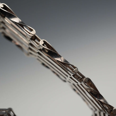 UK Vintage Sterling Silver Bargate Style Bracelet 13g Alistair Stewart Jewellers
