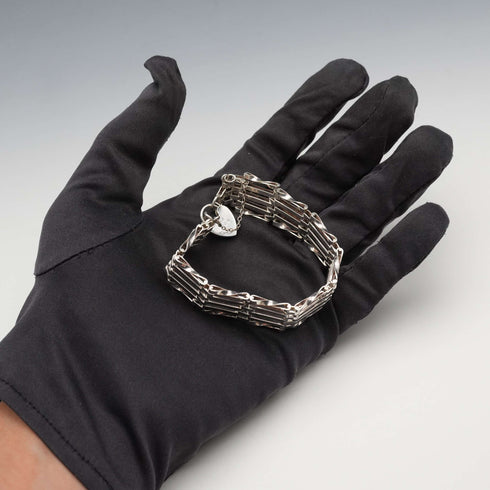 UK Vintage Sterling Silver Bargate Style Bracelet 13g Alistair Stewart Jewellers