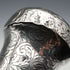 1908 British Antique Black Shaft Sterling Silver Rondelle Handle Walking Stick Cane 90cm J Howell