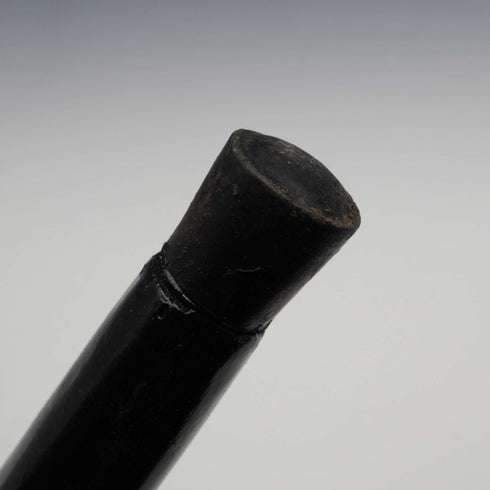 Vintage Black Shaft Painted Duck Handle Walking Stick Cane 87cm