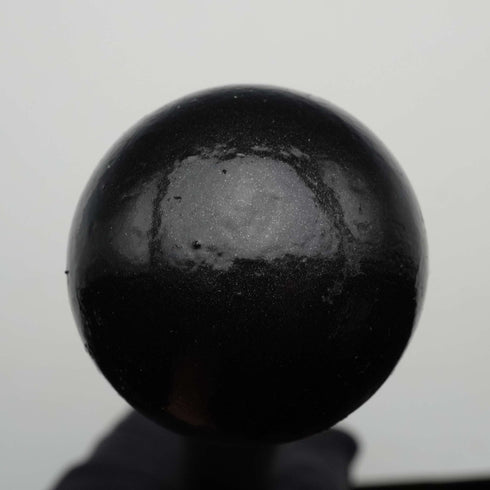 Vintage Black Shaft Rondel Handle Walking Stick Cane 83cm