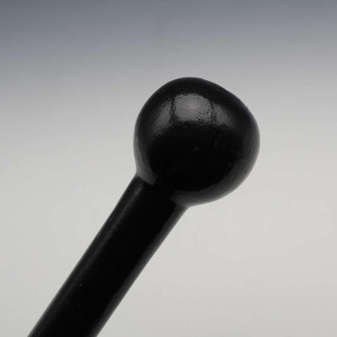 Vintage Black Shaft Rondel Handle Walking Stick Cane 83cm