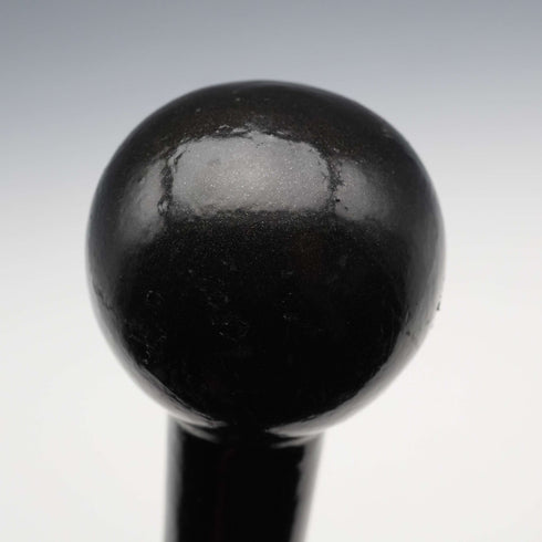 Vintage Black Shaft Rondel Handle Walking Stick Cane 83cm