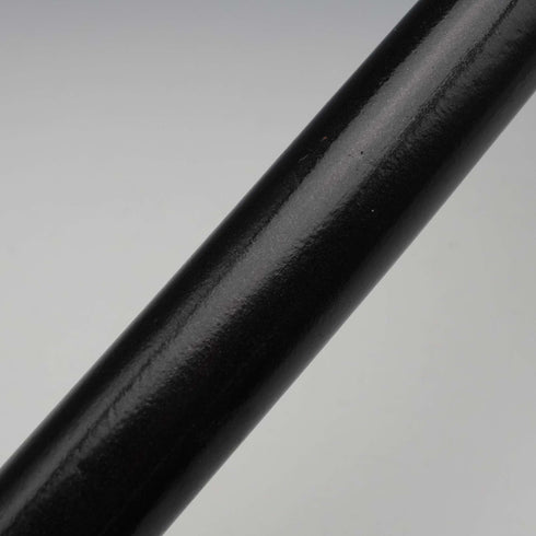 1895 British Antique Black Shaft Sterling Silver Embellished Antler Handle Walking Stick Cane 90cm