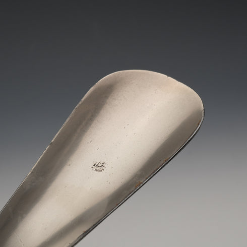 Circa 1900 English Antique Sterling Silver Handle Shoehorn by Crisford&Norris Ltd