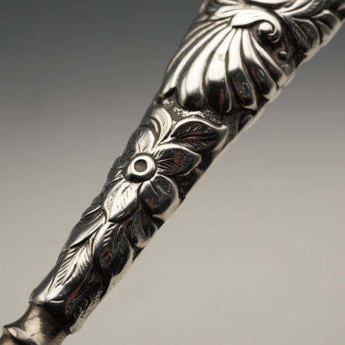 Circa 1900 English Antique Sterling Silver Handle Shoehorn by Crisford&Norris Ltd