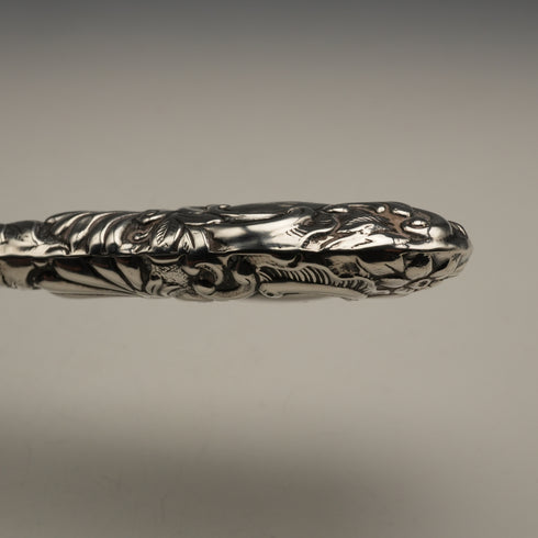 Circa 1900 English Antique Sterling Silver Handle Shoehorn by Crisford&Norris Ltd