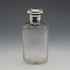 1901 English Antique Sterling Silver Lid Cut Glass Bottle