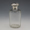 1901 English Antique Sterling Silver Lid Cut Glass Bottle