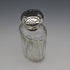 1901 English Antique Sterling Silver Lid Cut Glass Bottle