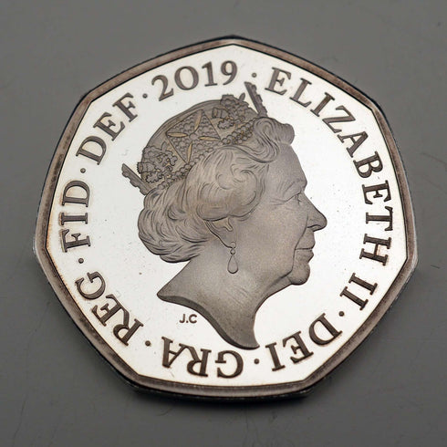 UK "Sherlock Holmes" 50 Pence Commemorative Silver Coin, Royal Mint with Case and Certificate