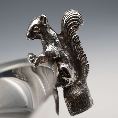UK Vintage Silver Plate Squirrel Double Dish 20cm Diameter Viners