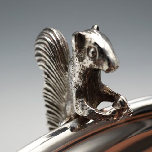 UK Vintage Silver Plate Squirrel Double Dish 20cm Diameter Viners