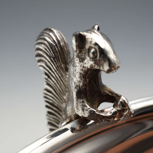 UK Vintage Silver Plate Squirrel Double Dish 20cm Diameter Viners