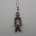 Vintage Moveable Clown Charm Sterling Silver Pendant with Sterling Silver Necklace 6.4g