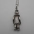 Vintage Moveable Clown Charm Sterling Silver Pendant with Sterling Silver Necklace 6.4g