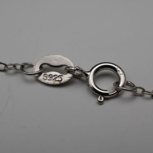 Vintage Moveable Clown Charm Sterling Silver Pendant with Sterling Silver Necklace 6.4g