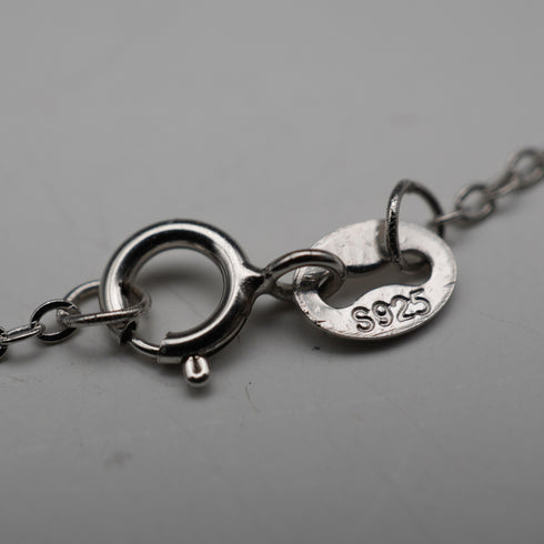 1976 English Vintage Solid Silver Ingot Pendant with Solid Silver Chain, Total 32.6g