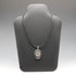 Antique Sterling Silver Locket Pendant with Leather Necklace 15.5g
