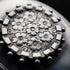 Antique Sterling Silver Locket Pendant with Leather Necklace 15.5g