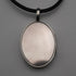 Antique Sterling Silver Locket Pendant with Leather Necklace 15.5g