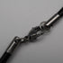 Antique Victorian Sterling Silver Locket Pendant with Leather Necklace 9.8g