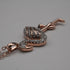 Vintage Gold Plated Sterling Silver & Zirconia Pink Flamingo Pendant with Sterling Silver Necklace, Total 4.5g