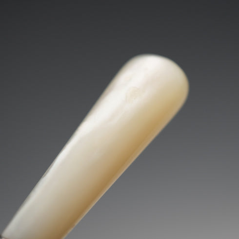 English antique mother-of-pearl handle, sterling silver blade, sword-shaped bookmark by Crisford & Norris