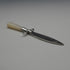 English antique mother-of-pearl handle, sterling silver blade, sword-shaped bookmark by Crisford & Norris