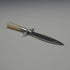 English antique mother-of-pearl handle, sterling silver blade, sword-shaped bookmark by Crisford & Norris