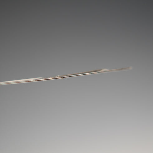 English antique mother-of-pearl handle, sterling silver blade, sword-shaped bookmark by Crisford & Norris