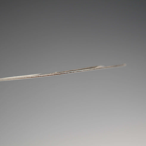 English antique mother-of-pearl handle, sterling silver blade, sword-shaped bookmark by Crisford & Norris