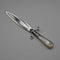 English antique mother-of-pearl handle, sterling silver blade, sword-shaped large bookmark, Crisford&Norris