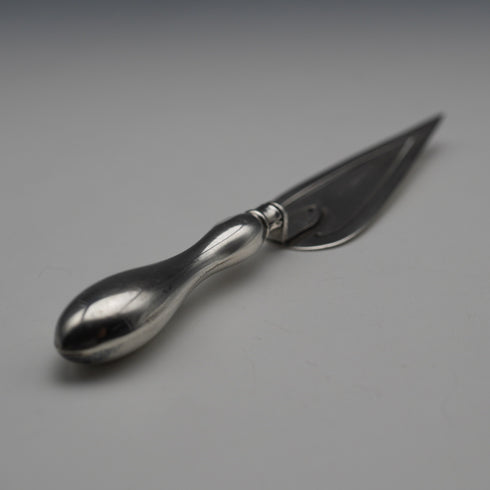 English Antique Sterling Silver Trowel-shaped Bookmark by Crisford&Norris
