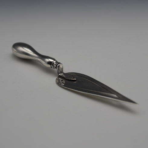 English Antique Sterling Silver Trowel-shaped Bookmark by Crisford&Norris