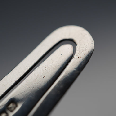 1923 British Antique Sterling Silver Teddy Bear Handle Bookmark by Adie & Lovekin
