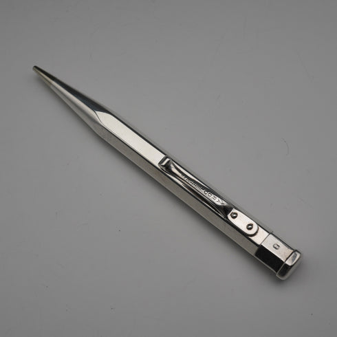 1949 English Vintage YARD-O-LETTE Sterling Silver Hexagonal Propelling Mini Pencil