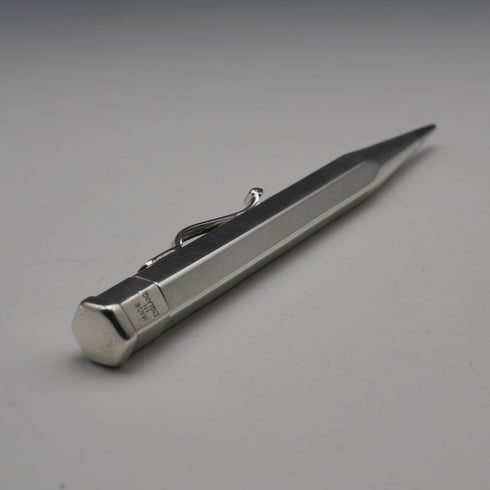 1949 English Vintage YARD-O-LETTE Sterling Silver Hexagonal Propelling Mini Pencil