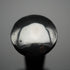 1965 Vintage British Black Shaft Sterling Silver Plain Rondel Handle Walking Stick 90cm